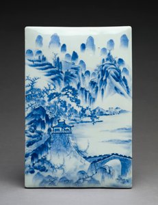 Schreibkasten mit Landschaft, Seto Brennofen-Stätte