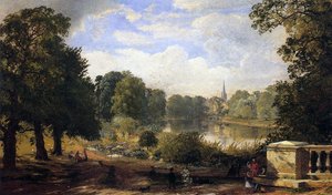 Die Serpentine, Hyde Park, London, 1858