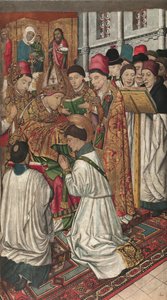 Heiliger Vinzenz von Heiligem Valerius geweiht von Jaume Huguet