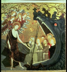 Tafel des Abstiegs in den Limbus, vom Altarbild des Klosters Santo Sepulchro, Zaragoza