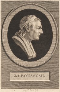 Jean-Jacques Rousseau von Jean-Antoine Houdon