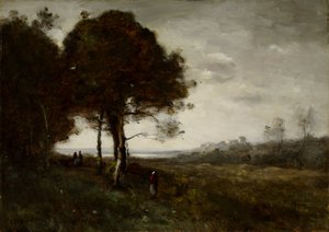 Ein Wildbach in Romagnes von Jean-Baptiste-Camille Corot