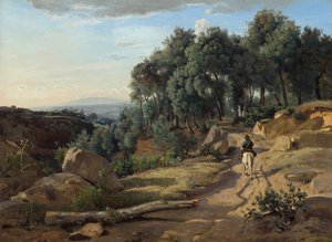 Eine Ansicht in der Nähe von Volterra von Jean-Baptiste-Camille Corot