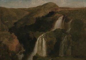 Wasserfälle von Tivoli von Jean-Baptiste-Camille Corot