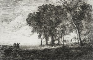 Italienische Landschaft von Jean-Baptiste-Camille Corot