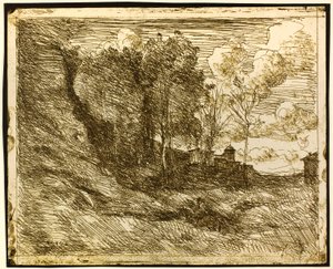 Erinnerung an Ostia von Jean-Baptiste-Camille Corot