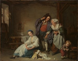 Zerbrochene Eier von Jean-Baptiste Greuze