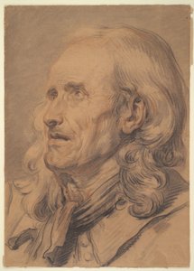 Kopf eines alten Mannes, Studie zu „Ein Ehevertrag“ von Jean-Baptiste Greuze
