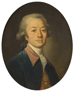 Porträt eines Mannes in Blau von Jean-Baptiste Greuze