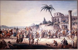 Eine Hochzeit in Athen, ca. 1776 von Jean Baptiste Hilair