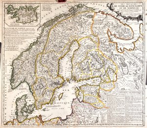 Dänemark, Norwegen, Schweden, Finnland, Nordwest-Russland, Estland, Lettland, Litauen, Nordpolen von Jean Baptiste Nolin