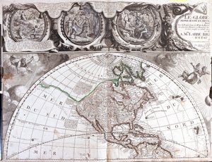 Karte der nördlichen Hemisphäre