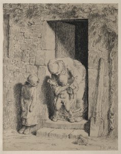 Die mütterliche Vorsicht von Jean-Francois Millet