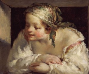 Junge Frau von Jean-Francois Millet