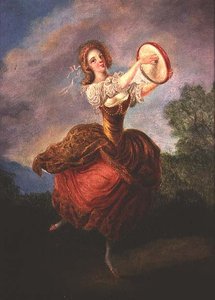Tänzerin mit Tamburin