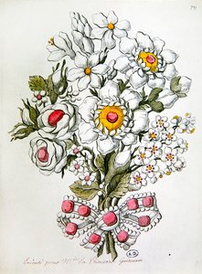 Blumenstrauß aus Edelsteinen von Jean Henri Prosper (after) Pouget
