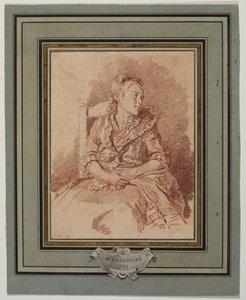 Sitzendes junges Mädchen von Jean Honore Fragonard