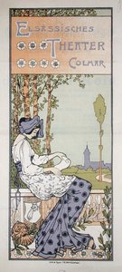 Programm für das Elsässische Theater in Colmar von Jean Jacques Waltz