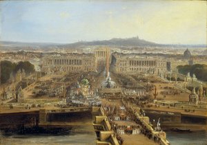 Feier zur neuen Verfassung, Place de la Concorde, 21. Mai 1848 von Jean Jacques Champin