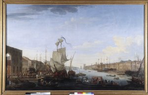 Einschiffung der Expedition des Marschalls von Richelieu nach Menorca von Jean Joseph Kapeller
