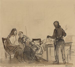 Vor dem Mahl in Emmaus von Jean-Louis Forain