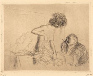 En cabinet particulier (1ère planche) (In einem privaten Raum) (erste Platte) von Jean-Louis Forain