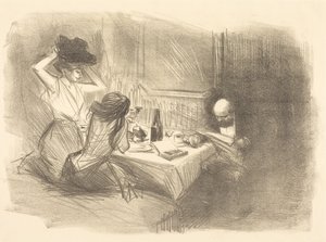 Das besondere Kabinett (5. Platte) (Der private Raum) (fünfte Platte) von Jean-Louis Forain