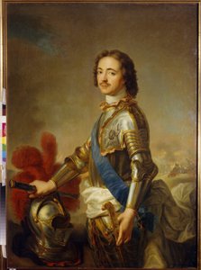 Porträt von Peter I. dem Großen, Zar von Russland