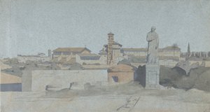 SS. Giovanni e Paolo, gesehen von der Villa Mattei, Rom
