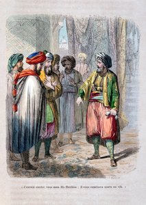 Muhammad Ali schickt seinen Sohn Ibrahim Pasha, um den saudischen Aufstand niederzuschlagen, 1811-1818, 1847 von Jean Adolphe Beauce