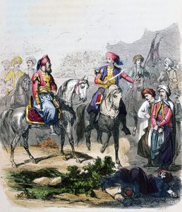 Die Schlacht von Nezib, 24. Juni von Jean Adolphe Beauce