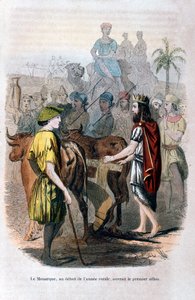 Der Monarch, zu Beginn des ländlichen Jahres, eröffnete die erste Furche, 1847 von Jean Adolphe Beauce