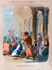 Universelles Gebet für die Überschwemmung des Nils, Ägypten, um 1847 von Jean Adolphe Beauce
