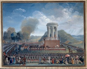 Fest der Föderation in Besançon am 14. Juli 1790