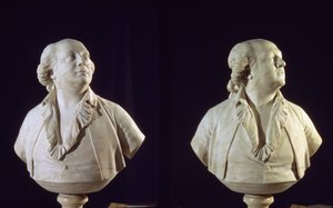 Porträtbüste von Giuseppe Balsamo (1743-95), genannt der Graf von Cagliostro (Marmor)