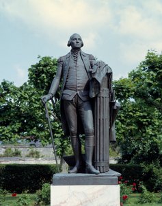 Porträt von George Washington (1732-1799) Skulptur von Jean Antoine Houdon (1741-1828) 18. Jahrhundert Blérancourt, Musée franco-américain von Jean Antoine Houdon