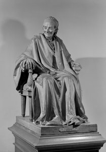 Sitzende Skulptur von Voltaire (1694-1778) von Jean Antoine Houdon
