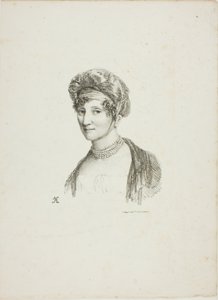 Porträt einer Frau mit Turban von Jean Antoine Laurent