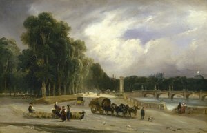 Ansicht des Cours la Reine, ca. 1828