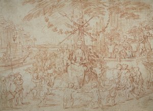 Allegorie des Frühlings oder die jungen Gärtner von Jean Antoine Watteau