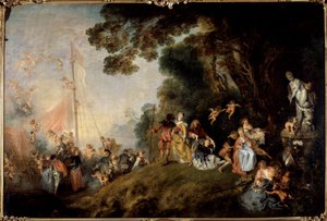 Einschiffung nach Kythera von Jean Antoine Watteau