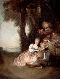 Champetre Konzert, 1715 von Jean Antoine Watteau