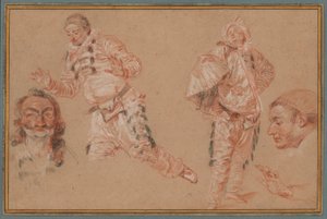 Italienische Komödianten von Jean Antoine Watteau