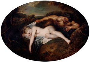 Nymphe und Satyr, ca. 1715