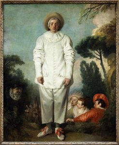 Pierrot, früher bekannt als Gilles von Jean Antoine Watteau