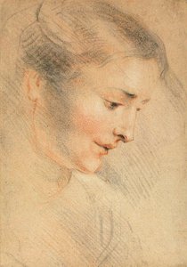 Studie eines Frauenkopfes, 1710er