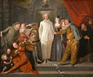 Die italienischen Komödianten, wahrscheinlich 1720