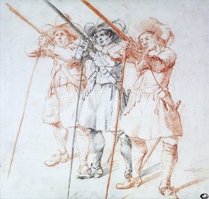 Drei Arkebusiere, 1712