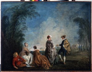 Ein peinlicher Antrag von Jean Antoine Watteau