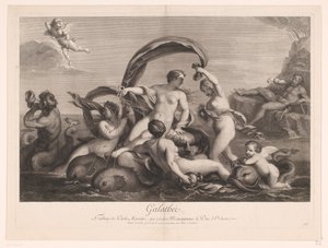 Galatea von Polyphemus beobachtet von Jean Audran